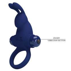PRETTY LOVE - JIRO KANINCHENRING MIT VIBRATION BLAU – Produktansicht 7