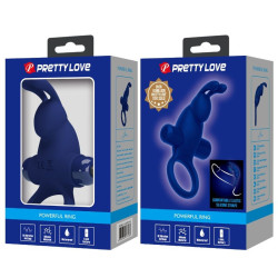 PRETTY LOVE - JIRO KANINCHENRING MIT VIBRATION BLAU – Produktansicht 9