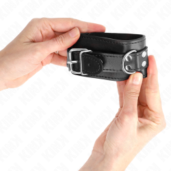 KINK - EINFACHE HANDGELENKSFESSELN SCHWARZ VERSTELLBAR 20-23 CM X 5,5 CM – Produktansicht 4