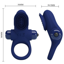 PRETTY LOVE - PALLE RING MIT VIBRATION BLAU – Produktansicht 6