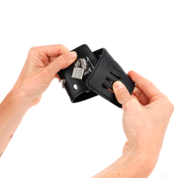 KINK - PUNK HANDGELENKFESSELN MIT SPIKES 25 X 6 CM – Produktansicht 4