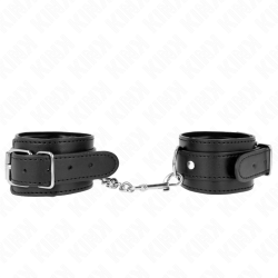 KINK - DÜNNE HANDGELENKFESSELN SCHWARZ VERSTELLBAR 21-33 CM – Produktansicht 2