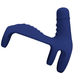 PRETTY LOVE - ELISH VIBRATIONSRING MIT VERLNGERUNG BLAU – Produktansicht 2