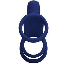PRETTY LOVE - ELISH VIBRATIONSRING MIT VERLNGERUNG BLAU – Produktansicht 3