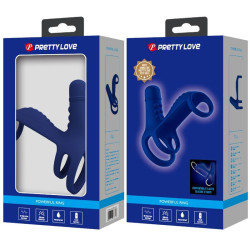 PRETTY LOVE - ELISH VIBRATIONSRING MIT VERLNGERUNG BLAU – Produktansicht 8