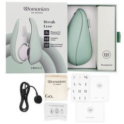 WOMANIZER - LIBERTY 2 KLITORISSTIMULATOR & SAUGGERÄT HELLGRÜN – Produktansicht 6