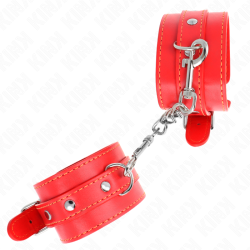 KINK - DÜNNE HANDGELENKSFESSELN ROT VERSTELLBAR 21-33 CM – Produktansicht 4