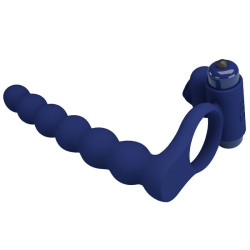 PRETTY LOVE - AJMAL VIBRATIONSRING MIT STECKER BLAU – Produktansicht 3