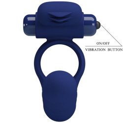PRETTY LOVE - AJMAL VIBRATIONSRING MIT STECKER BLAU – Produktansicht 9