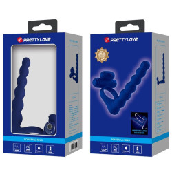PRETTY LOVE - AJMAL VIBRATIONSRING MIT STECKER BLAU – Produktansicht 10
