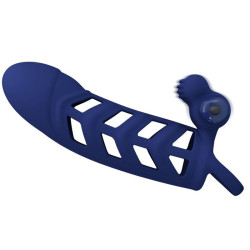 PRETTY LOVE - ALTAF VIBRATORRING MIT SILIKONHÜLLE BLAU – Produktansicht 3