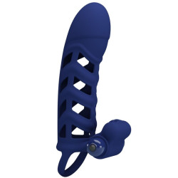 PRETTY LOVE - ALTAF VIBRATORRING MIT SILIKONHÜLLE BLAU – Produktansicht 4