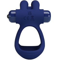 PRETTY LOVE - FRANCISCO DOPPELTER VIBRATIONSRING KANINCHEN BLAU – Produktansicht 2
