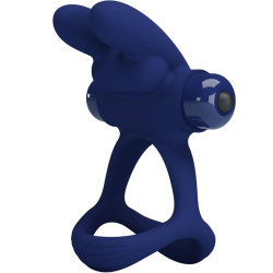 PRETTY LOVE - FRANCISCO DOPPELTER VIBRATIONSRING KANINCHEN BLAU – Produktansicht 3