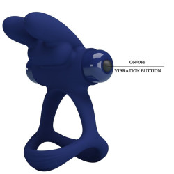 PRETTY LOVE - FRANCISCO DOPPELTER VIBRATIONSRING KANINCHEN BLAU – Produktansicht 8