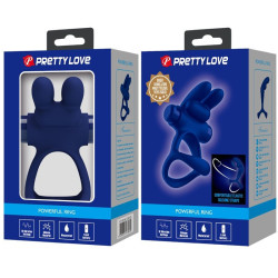 PRETTY LOVE - FRANCISCO DOPPELTER VIBRATIONSRING KANINCHEN BLAU – Produktansicht 10