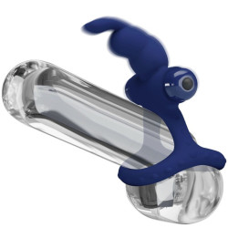 PRETTY LOVE - LUCHITO DOPPELVIBRIERENDER RING KANINCHEN BLAU – Produktansicht 6