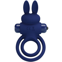 PRETTY LOVE - DAREY DOPPELTER VIBRATIONSRING KANINCHEN BLAU – Produktansicht 3