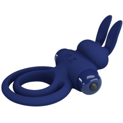 PRETTY LOVE - DAREY DOPPELTER VIBRATIONSRING KANINCHEN BLAU – Produktansicht 4