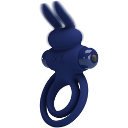 PRETTY LOVE - DAREY DOPPELTER VIBRATIONSRING KANINCHEN BLAU – Produktansicht 5