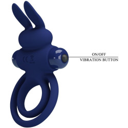 PRETTY LOVE - DAREY DOPPELTER VIBRATIONSRING KANINCHEN BLAU – Produktansicht 7