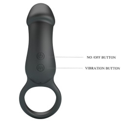 PRETTY LOVE - TRAE VIBRATIONSRING MIT SCHWARZEM STIMULATOR – Produktansicht 5
