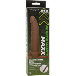 CALEXOTICS - PERFORMANCE MAXX WIEDERAUFLADBARER DUAL-PENETRATOR, BRAUN – Produktansicht 15