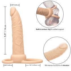 CALEXOTICS - PERFORMANCE MAXX WIEDERAUFLADBARER DUAL PENETRATOR, HELLE HAUT – Produktansicht 13