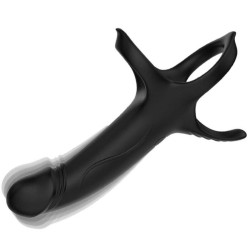ARMONY - DILDO MIT RING & VIBRATOR SCHWARZ – Produktansicht 3