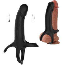 ARMONY - DILDO MIT RING & VIBRATOR SCHWARZ – Produktansicht 7
