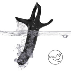 ARMONY - DILDO MIT RING & VIBRATOR SCHWARZ – Produktansicht 9