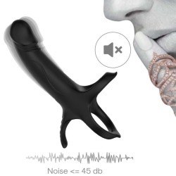 ARMONY - DILDO MIT RING & VIBRATOR SCHWARZ – Produktansicht 12
