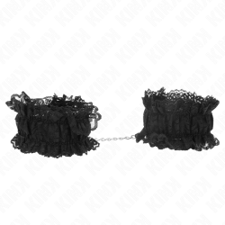 KINK - ELASTISCHE HANDGELENKSFESSELN AUS SPITZE NEGRO – Produktansicht 2