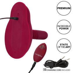 CALEXOTICS - RIDER MASSAGER DOPPELMOTOR FERNBEDIENUNG ROT – Produktansicht 14