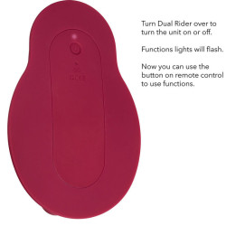 CALEXOTICS - RIDER MASSAGER DOPPELMOTOR FERNBEDIENUNG ROT – Produktansicht 15