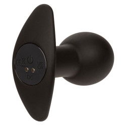 CALEXOTICS - ROCK BOTTOM ANAL PLUG 10 VIBRATIONEN SILIKON SCHWARZ – Produktansicht 5