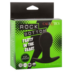 CALEXOTICS - ROCK BOTTOM ANAL PLUG 10 VIBRATIONEN SILIKON SCHWARZ – Produktansicht 10