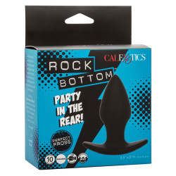 CALEXOTICS - ROCK BOTTOM PERFECT ANAL PLUG 10 VIBRATIONEN SILIKON SCHWARZ – Produktansicht 10
