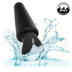 CALEXOTICS - ROCK BOTTOM TAPERED ANAL PLUG 10 VIBRACIONES SILIKON SCHWARZ – Produktansicht 9