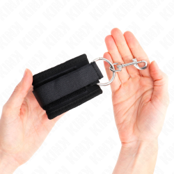 KINK - HANDGELENKFESSELN SCHWARZ VERSTELLBAR 18-35 CM X 6 CM – Produktansicht 4