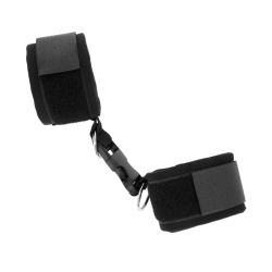KINK - NEOPREN HANDGELENKFESSELN MIT KLETTVERSCHLUSS SCHWARZ VERSTELLBAR 22-34 CM – Produktansicht 2