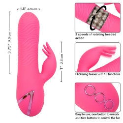 CALEXOTICS - SACRAMENTO SWEETIE VIBRATOR RABBIT PINK VON CALIFORNIA DREAMING – Produktansicht 7