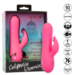 CALEXOTICS - SACRAMENTO SWEETIE VIBRATOR RABBIT PINK VON CALIFORNIA DREAMING – Produktansicht 9