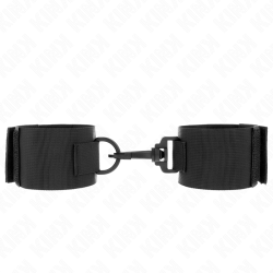 KINK - NYLON HANDGELENKFESSELN SCHWARZ – Produktansicht 2