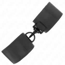 KINK - NYLON HANDGELENKFESSELN SCHWARZ – Produktansicht 3