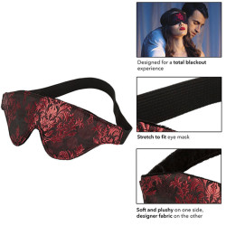 CALEXOTICS – SCANDAL BLICKDICHTE AUGENMASKE MIT ROTEN DETAILS – Produktansicht 3