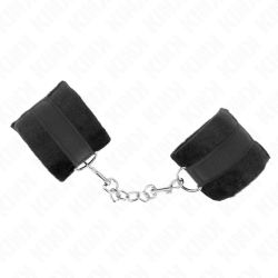 KINK - BEGINNER PELZHANDMANSCHETTEN SCHWARZ 30 X 7 CM – Produktansicht 2