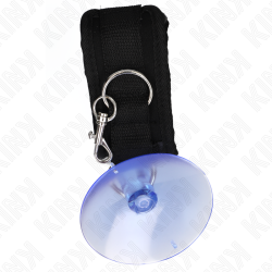 KINK - HANDGELENKFESSELN MIT SAUGNÄPFEN SCHWARZ 29-40 CM X 5 CM – Produktansicht 2