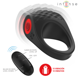 INTENSE - CLOVER VIBRATOR PENISRING 10 VIBRATIONEN SCHWARZ – Produktansicht 3