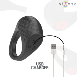 INTENSE - CLOVER VIBRATOR PENISRING 10 VIBRATIONEN SCHWARZ – Produktansicht 7